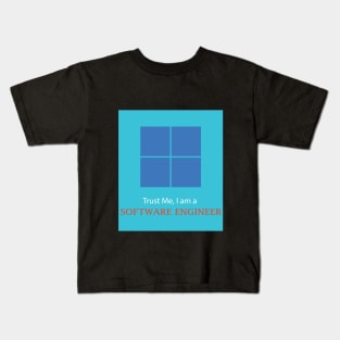 Trust me I am a computer software engineer best design Kids T-Shirt